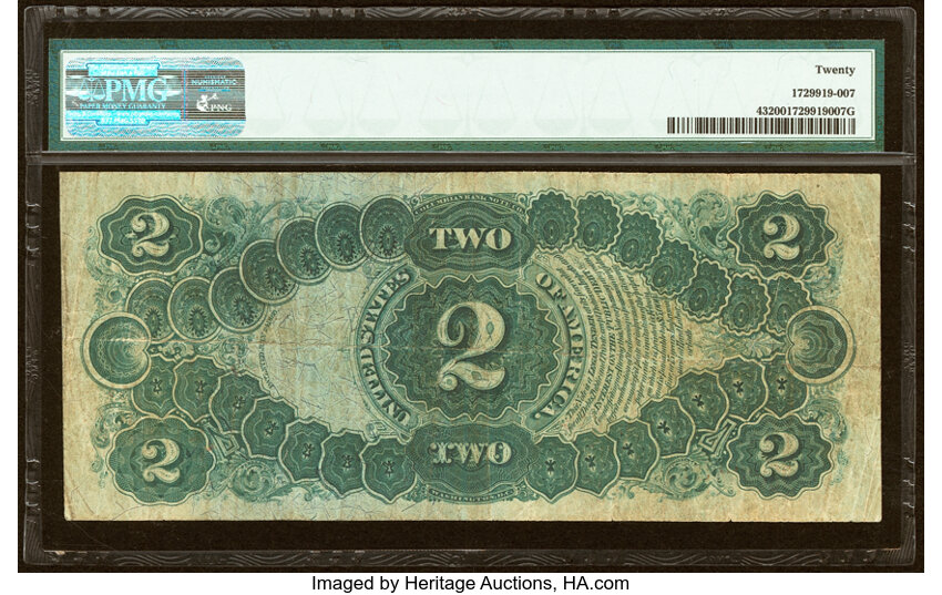 1874 $2  (Fr. 43) thumbnail 3
