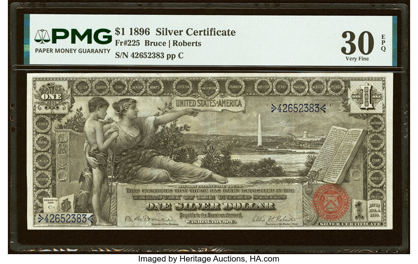 1896 $1  (Fr. 225) thumbnail 4