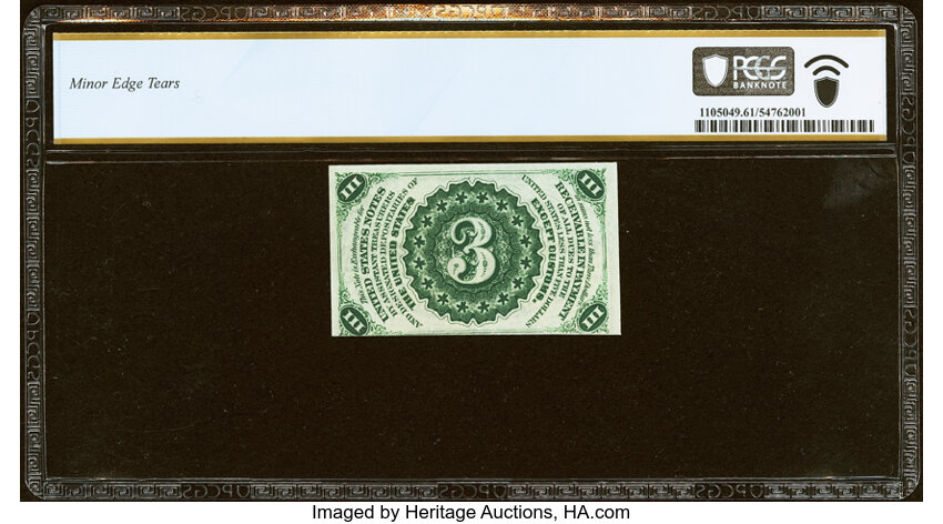  3c Head of George Washington (Fr. 1227) thumbnail 13