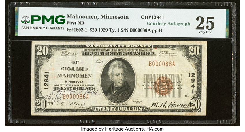 1929 $20  Type 1 (Fr. 1802-1) thumbnail 8
