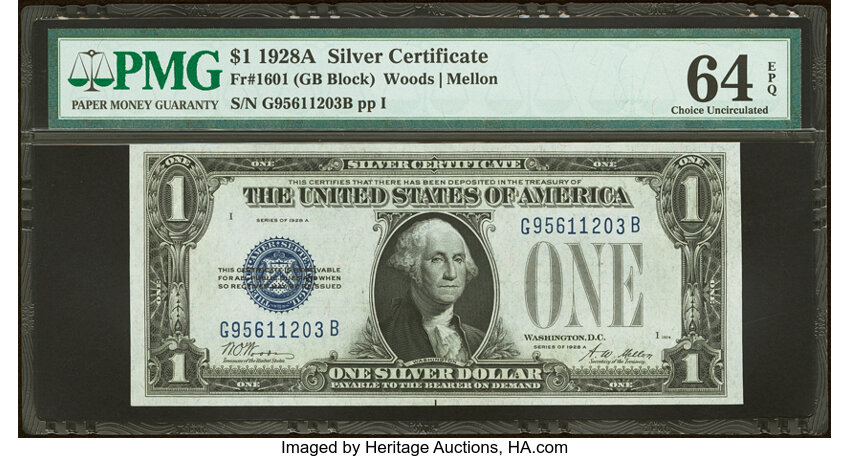 1928A $1  (Fr. 1601) thumbnail 2