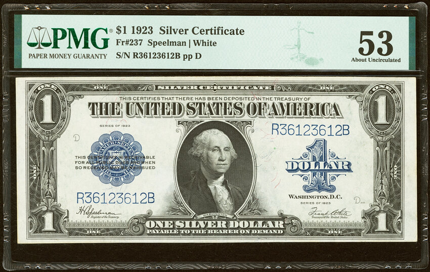 1923 $1  (Fr. 237) thumbnail 2