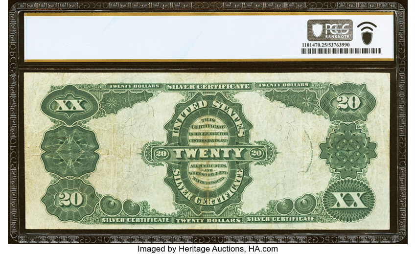 1891 $20  (Fr. 319) thumbnail 4