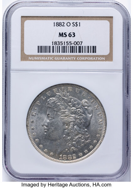 1882-O $1  Clashed Dies, VAM-38A MS thumbnail 3