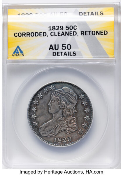 1829 50c Small Letters, O-105 MS thumbnail 2