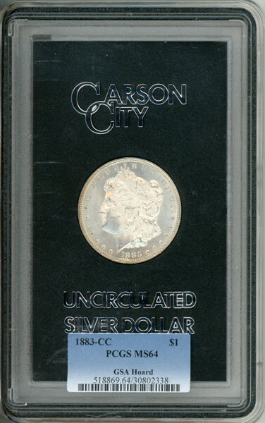 1883-CC $1  GSA Hoard, Hard package MS64 thumbnail 3
