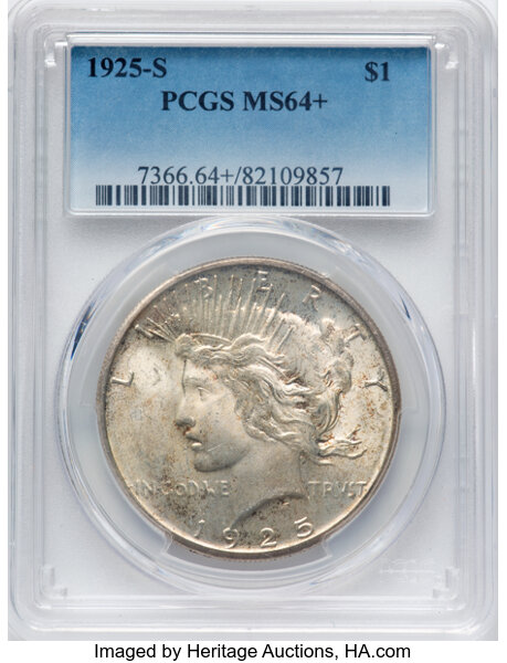 1925-S $1  Doubled Reverse, VAM-2A MS thumbnail 2