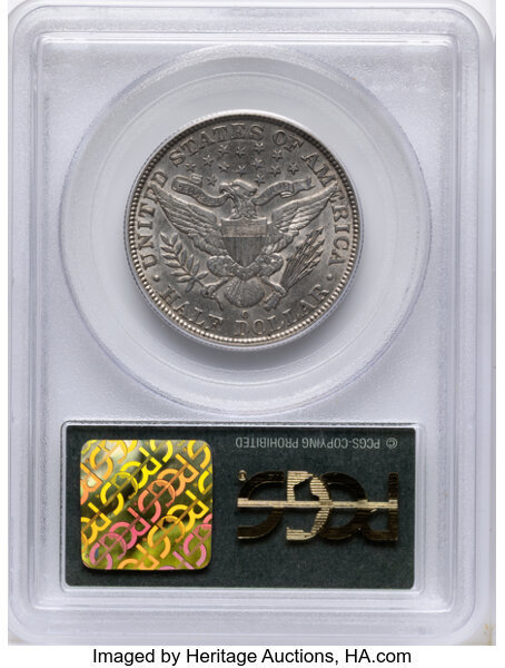 Barber Half Dollar 50c 1892-1915 [Type] AU53 thumbnail 6