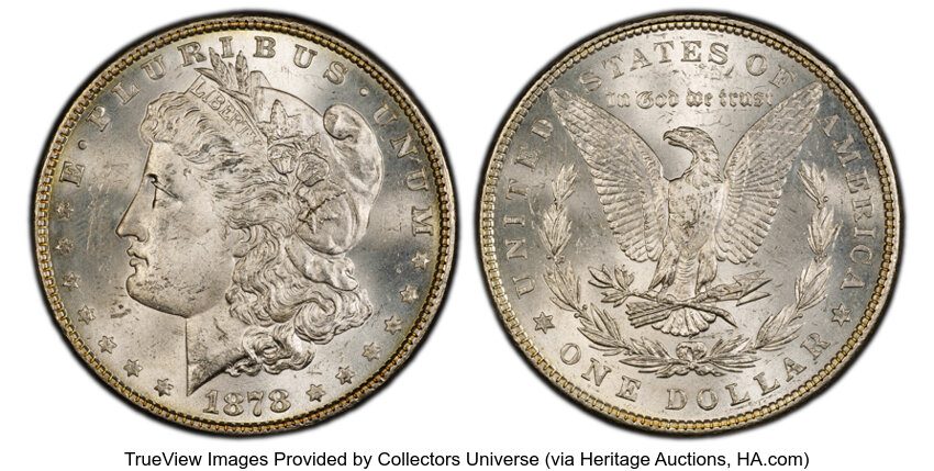 1878 7TF $1  Reverse of 1879 MS thumbnail 6