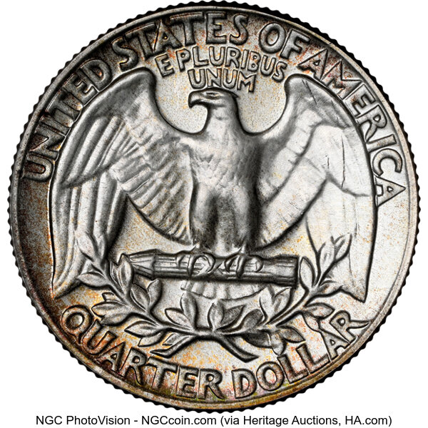 Washington Quarter 25c 1936-1942, Silver [Type] PR65 thumbnail 2