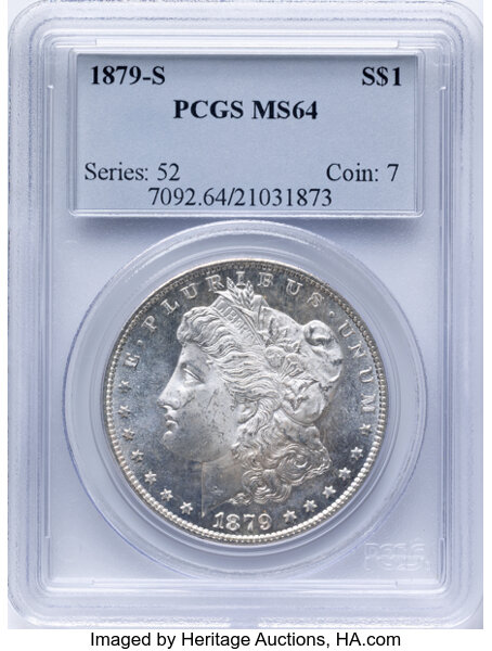 1879-S $1  Doubled Cap Top, Clashed, VAM-151A MS thumbnail 6