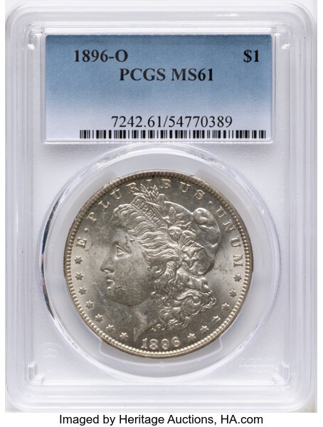 1896-O $1  Clashed Dies, VAM-18A MS thumbnail 2