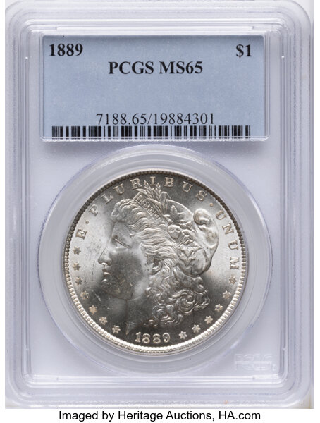 1889 $1  Clashed Dies, VAM-19B2 MS thumbnail 4