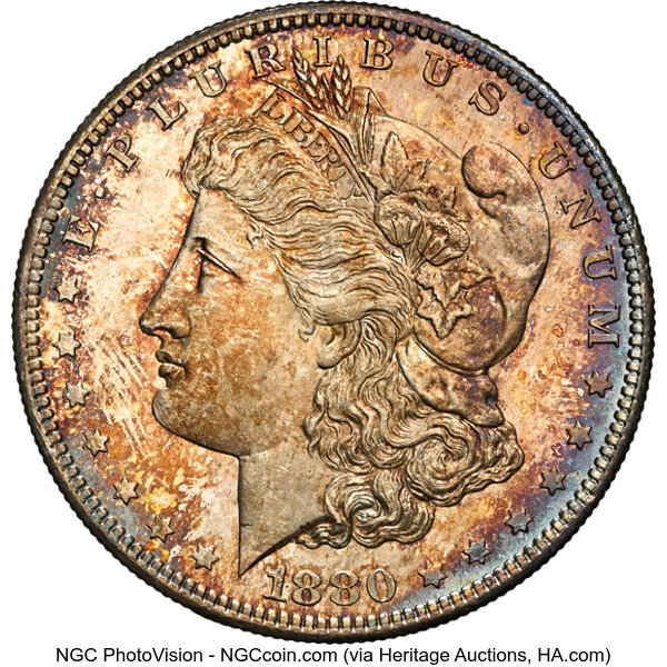 1880-S $1  Doubled Date, VAM-63  MS thumbnail 4