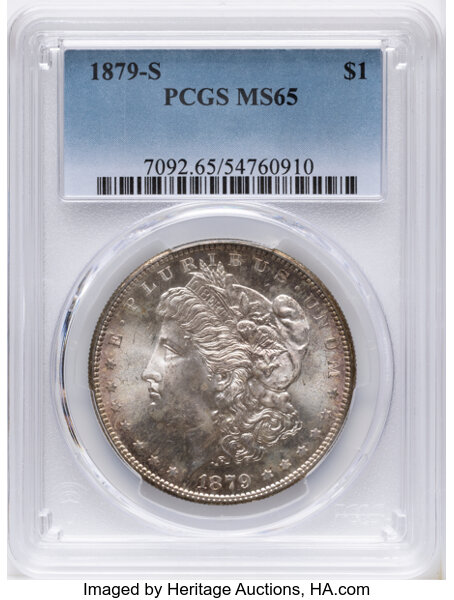 1879-S $1  Doubled Cap Top, Clashed, VAM-151A MS thumbnail 9