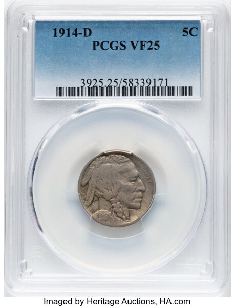 1914-D 5c MS thumbnail 3