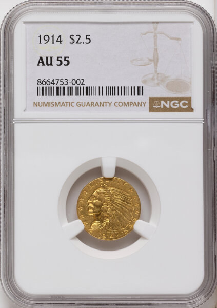 1914 $2 1/2 MS thumbnail 5