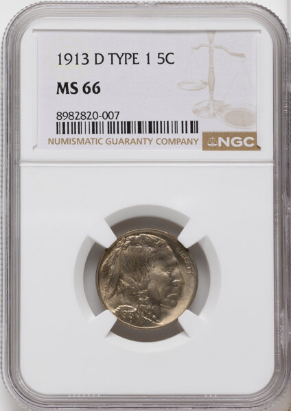 1913-D 5c Buffalo, Type 1 MS thumbnail 5