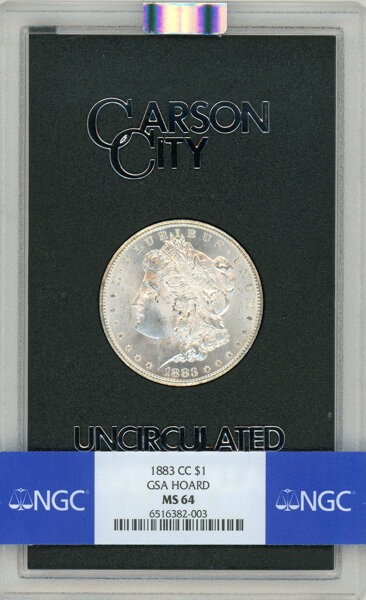 1883-CC $1  GSA Hoard, Hard package MS64 thumbnail 7