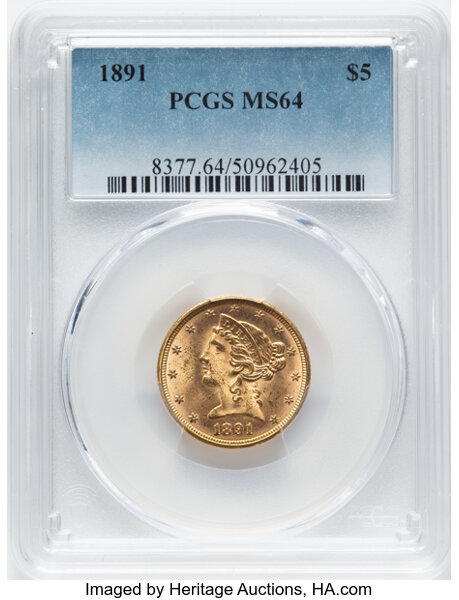 1891 $5  MS thumbnail 3