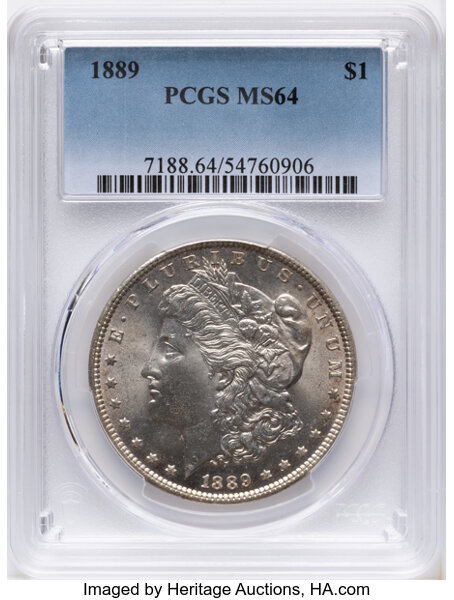 1889 $1  Clashed Dies, VAM-19B2 MS thumbnail 5