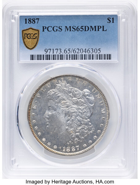 1887 $1  MS DMPL MS65 DMPL thumbnail 2
