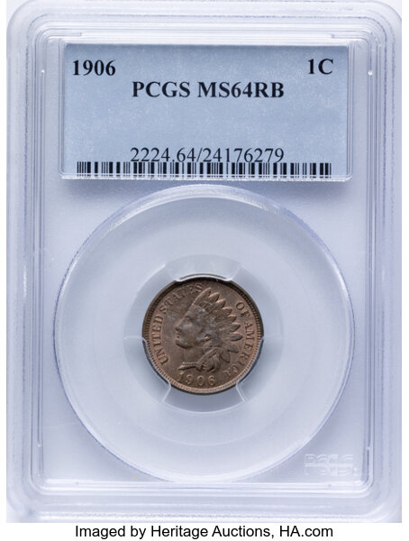 1906 1c 06 in Denticles, S-70 MS RB thumbnail 3