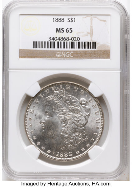 1888 $1  Die Gouges State 2, VAM-7A1 MS thumbnail 2