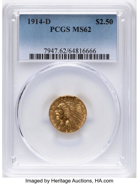 1914-D $2 1/2 MS thumbnail 4