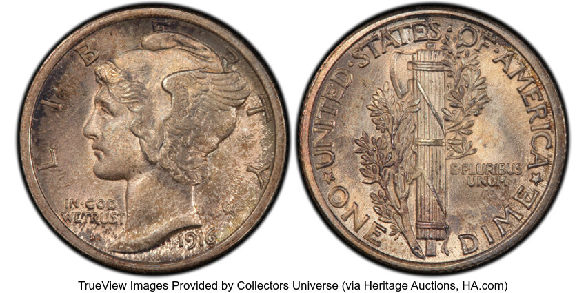 1916 10c Mercury MS FB thumbnail 5