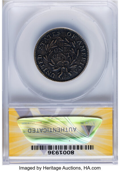1794 1c Head of 1795, S-69  MS BN thumbnail 4