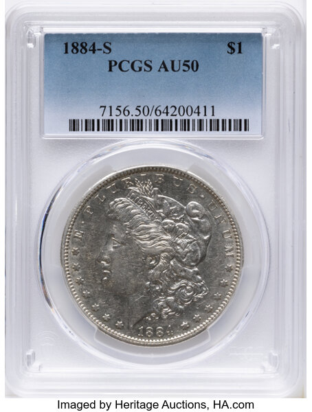 1884-S $1  GSA Hoard, Soft Package MS thumbnail 11