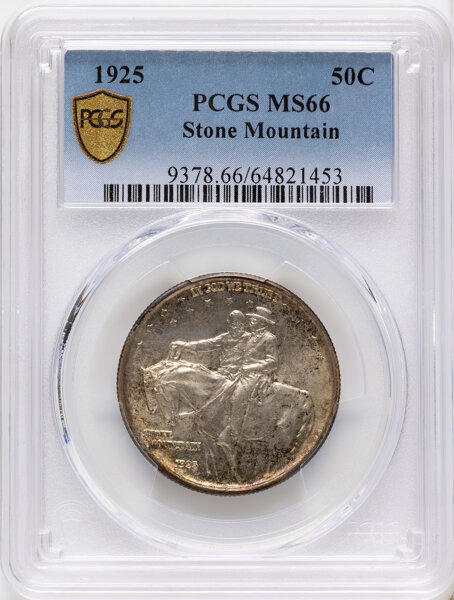 1925 50c Stone Mountain MS66 CAC thumbnail 6