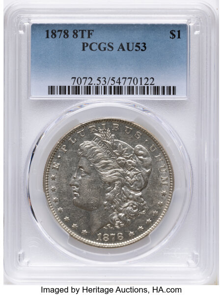 1878 8TF $1  Tripled Stars, VAM-16 MS thumbnail 3