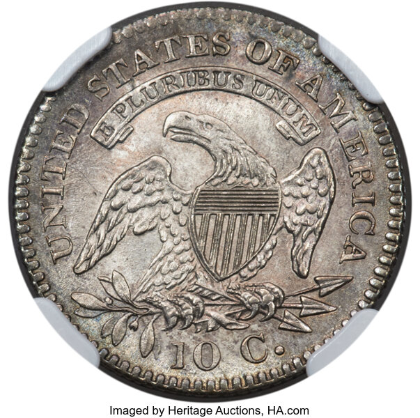 1821 10c Small Date, JR-10 MS thumbnail 7