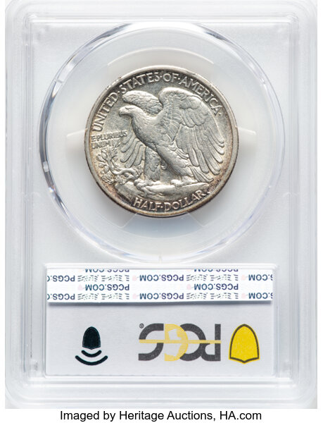 1916-D 50c AU53 thumbnail 2