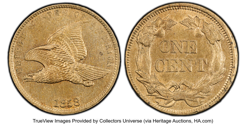 Flying Eagle Cent Set 1c 4 Coins MS thumbnail 12