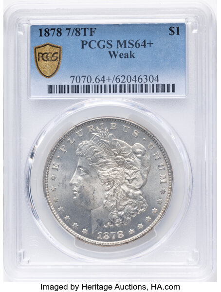 1878 7/8TF $1  Weak, 7/4, VAM-41C MS thumbnail 13