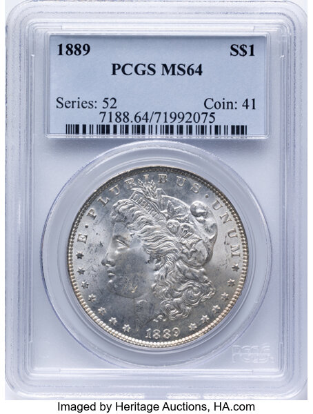1889 $1  Clashed Dies, VAM-19B2 MS thumbnail 3