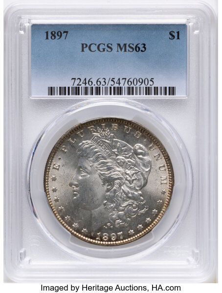 1897 $1  Doubled 1, VAM-3 MS thumbnail 3