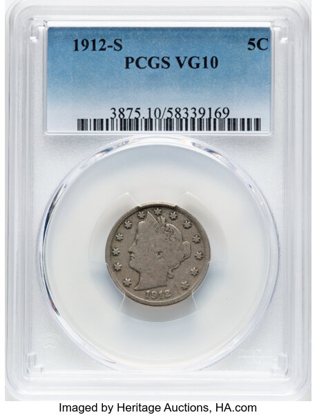1912-S 5c MS thumbnail 3