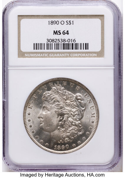 1890-O $1  Die Break AMERICA, VAM-4C MS thumbnail 2