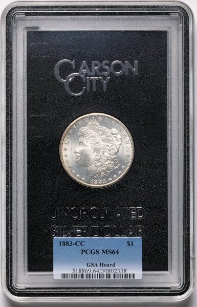1883-CC $1  GSA Hoard, Hard package MS64 thumbnail 5