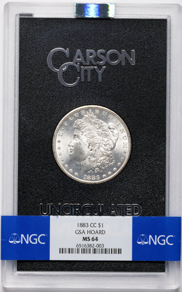 1883-CC $1  GSA Hoard, Hard package MS64 thumbnail 9