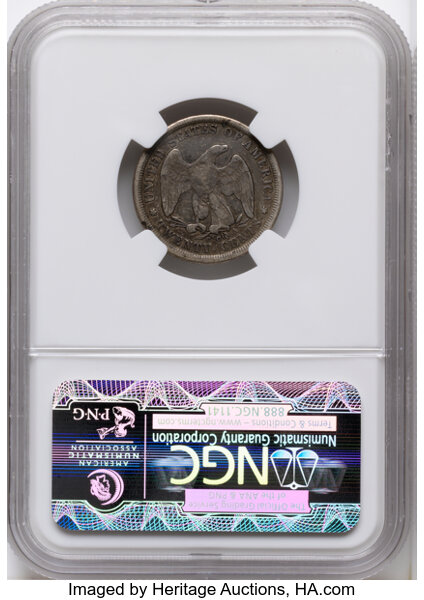Twenty-Cent Piece 20c Seated Liberty, 1875-1876 [Type] AG2 thumbnail 14
