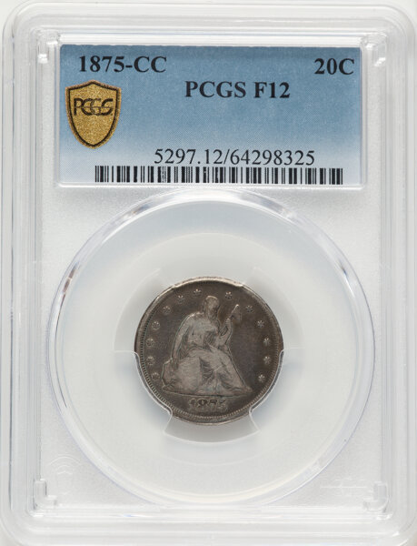 Twenty-Cent Piece 20c Seated Liberty, 1875-1876 [Type] AG2 thumbnail 12