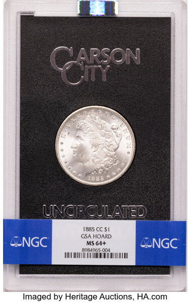 1885-CC $1  GSA Hoard, Hard package MS thumbnail 16