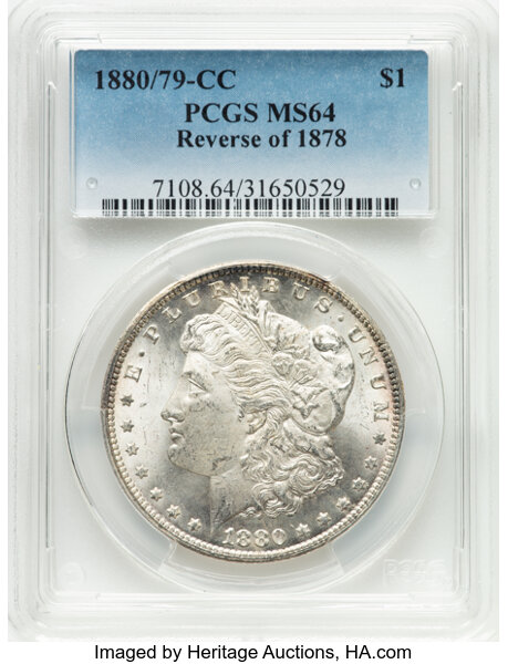 1880/79-CC $1  Reverse of 1878, VAM-4 MS thumbnail 10