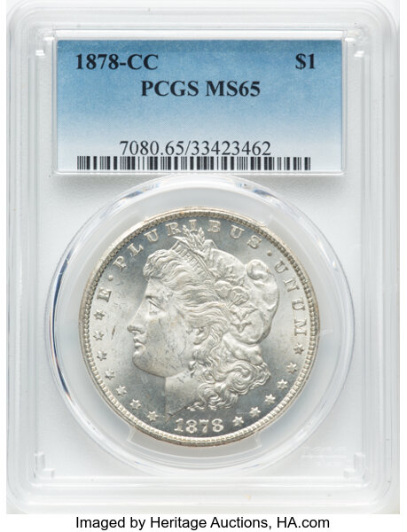 1878-CC $1  Line in IB, VAM-1B MS thumbnail 9