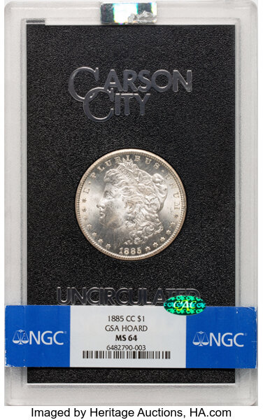 1885-CC $1  GSA Hoard, Hard package MS thumbnail 13